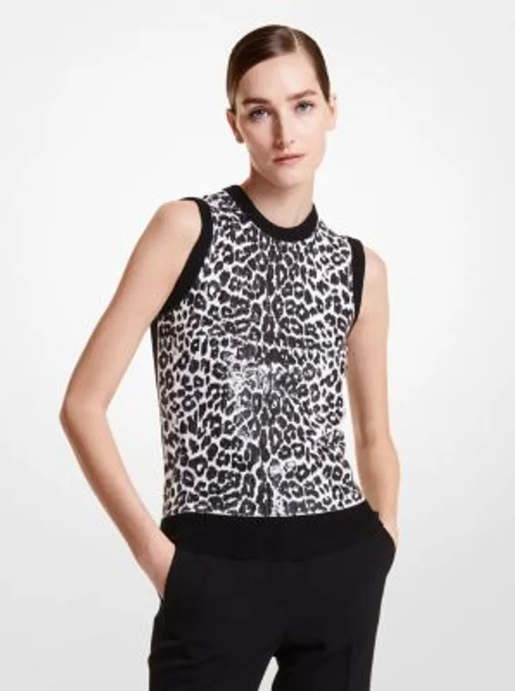 Michael kors 2024 leopard sweater