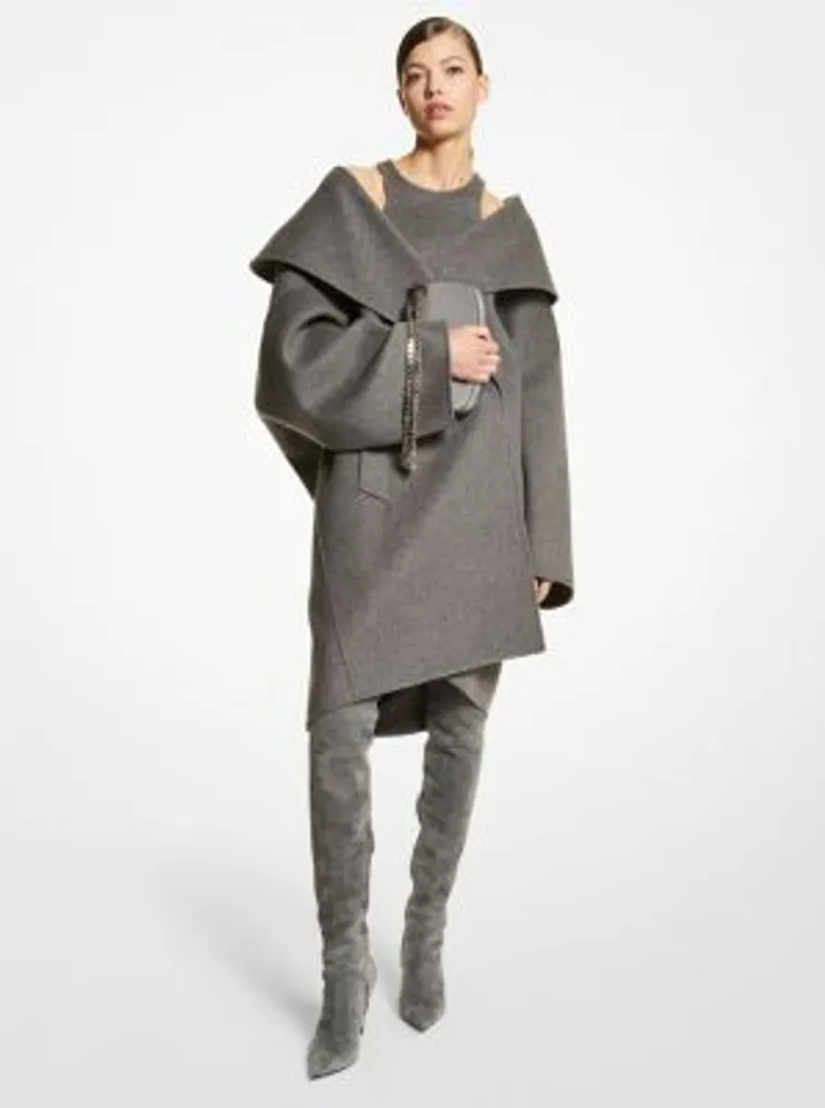 Michael kors wool hot sale melton coat