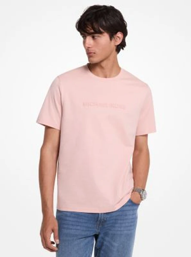 Michael Kors Logo Embossed Cotton T-Shirt | Square One