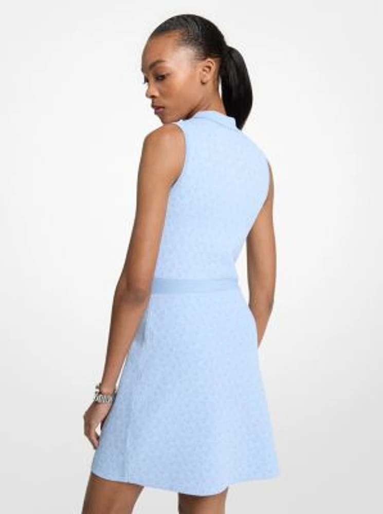 Michael Kors Logo Jacquard Zip-Up Dress | Scarborough Town
