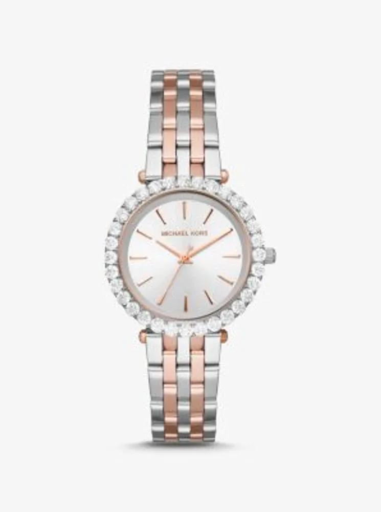 Michael kors sofie hotsell pave two tone watch