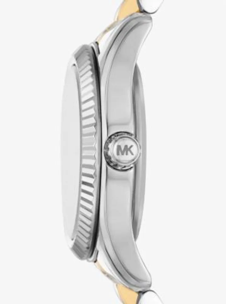 Michael kors petite lexington watch silver best sale