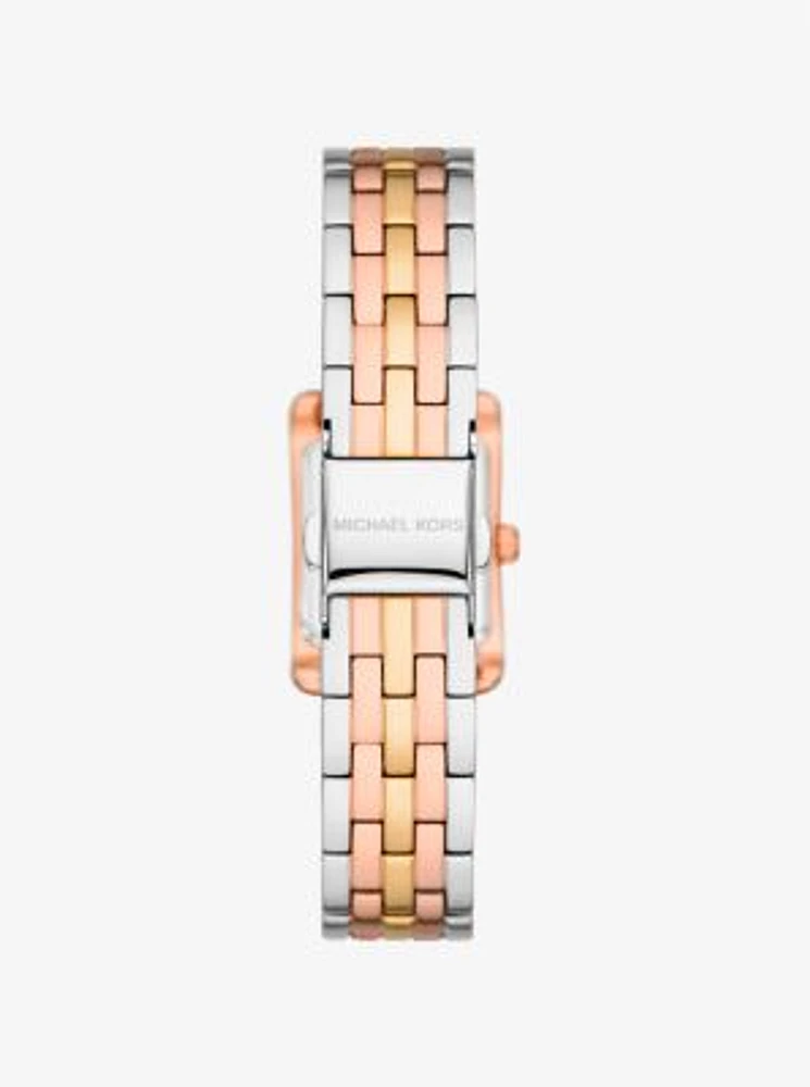 Michael Kors Mini Monroe Pavé Tri-Tone Watch | Arden Fair