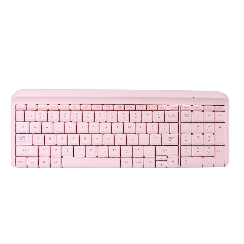 Teclado Inal mbrico Rosa 36.6x13.1x2.4 cm