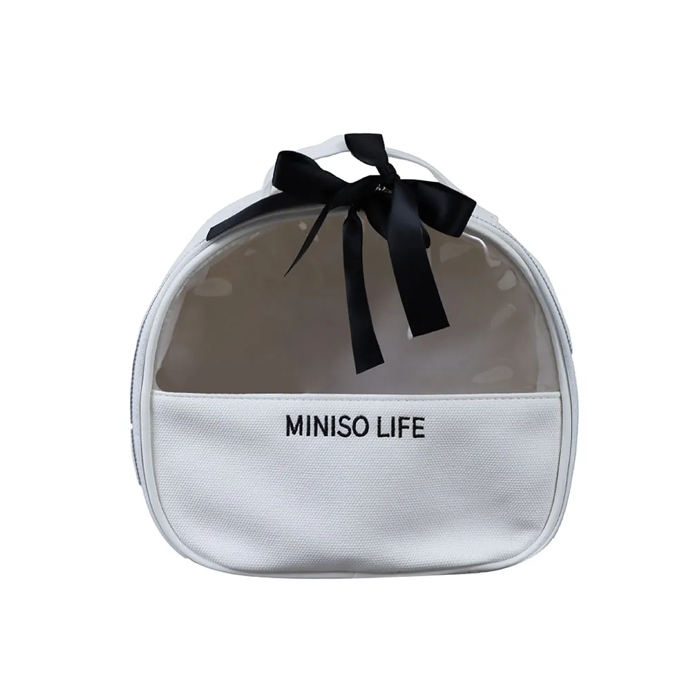 Miniso Cosmetiquera Tipo Neceser Sint tica Blanca 22x9x20 cm