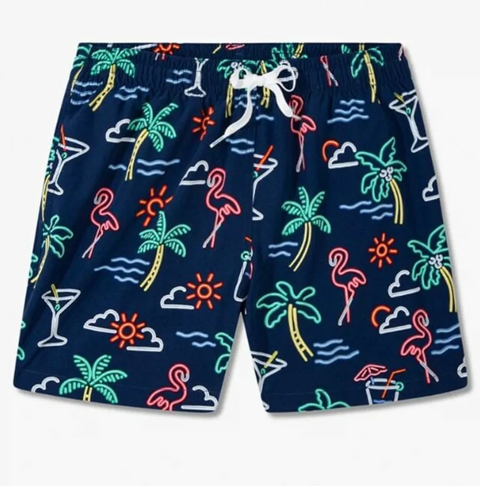 Neon swimming clearance trunks