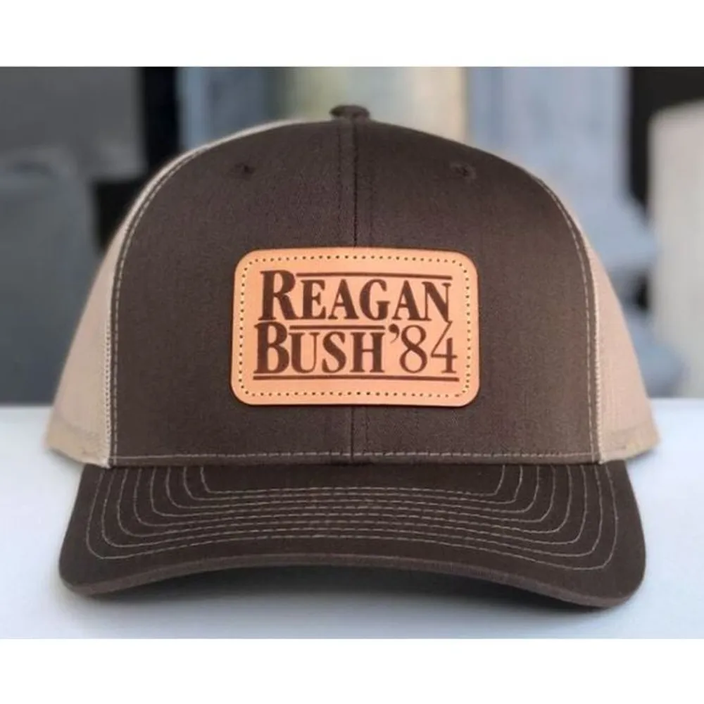Reagan bush 84 trucker online hat