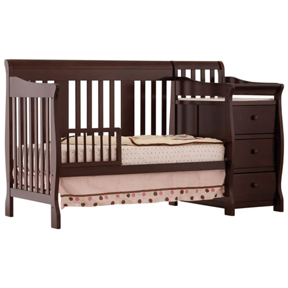 Storkcraft portofino 4 in 1 fixed side convertible crib changer new arrivals