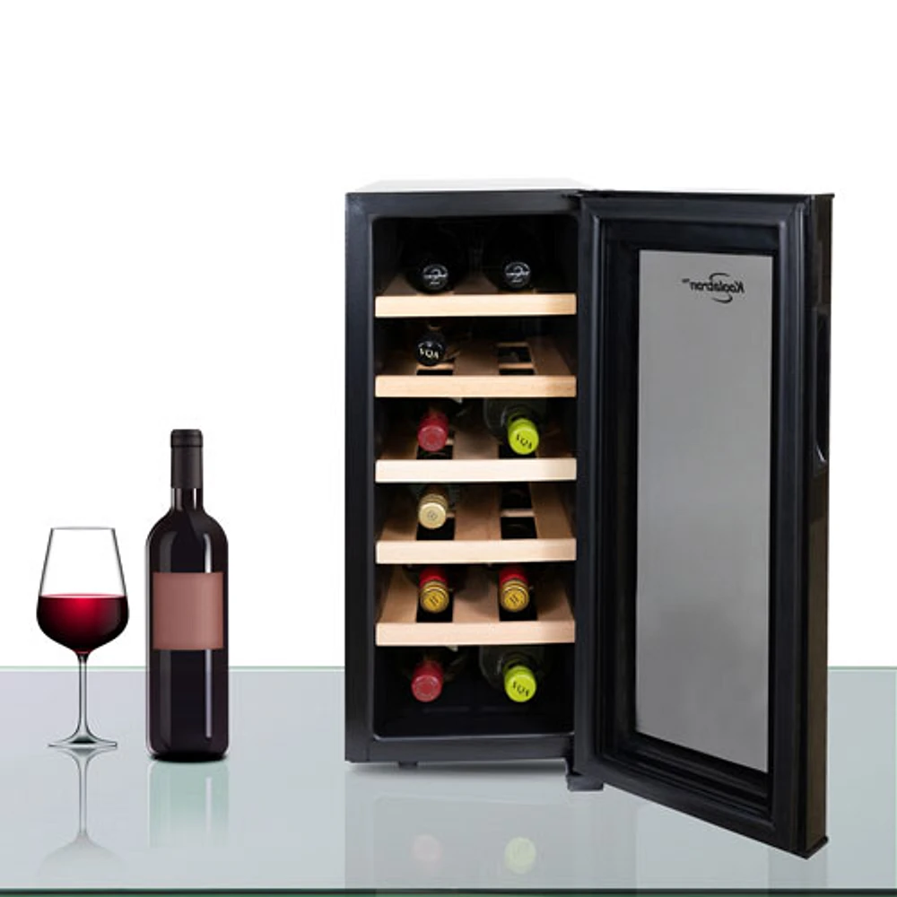 Koolatron 12Bottle Deluxe Wine Cellar (WC1235D) Black Bramalea
