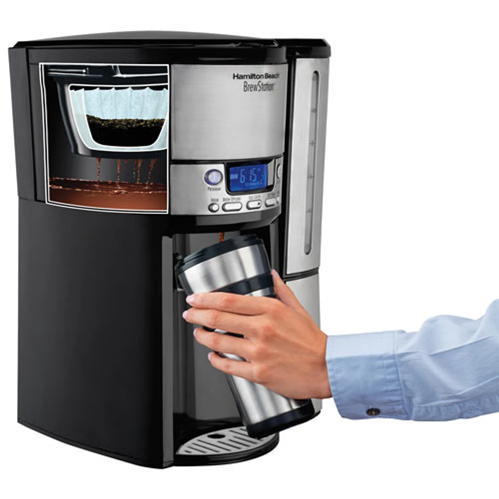 Hamilton Beach BrewStation Drip Programmable Coffee Maker 12Cup