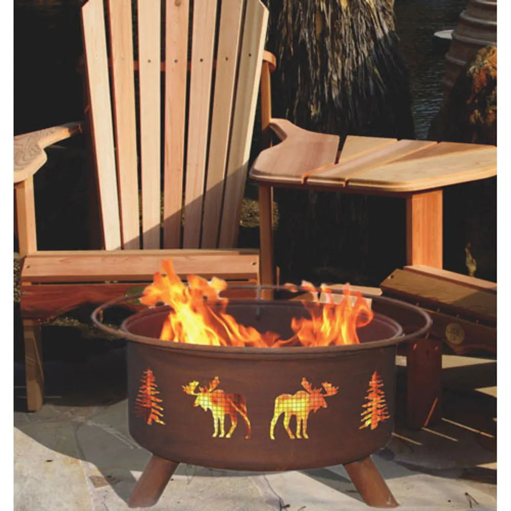 The Bear Chair Co. Great Canadian Moose Design Fire Pit Galeries