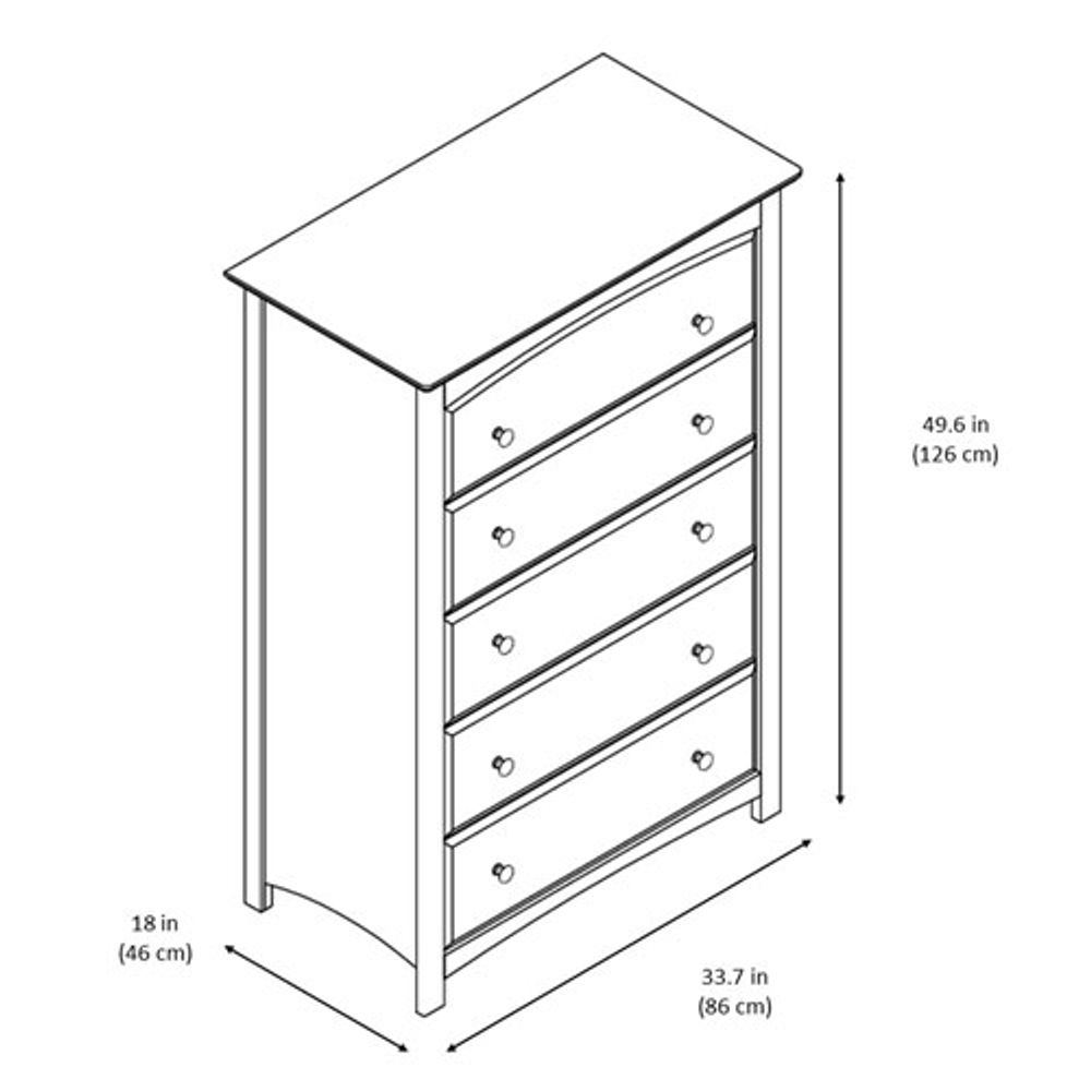 Storkcraft kenton cheap 5 drawer