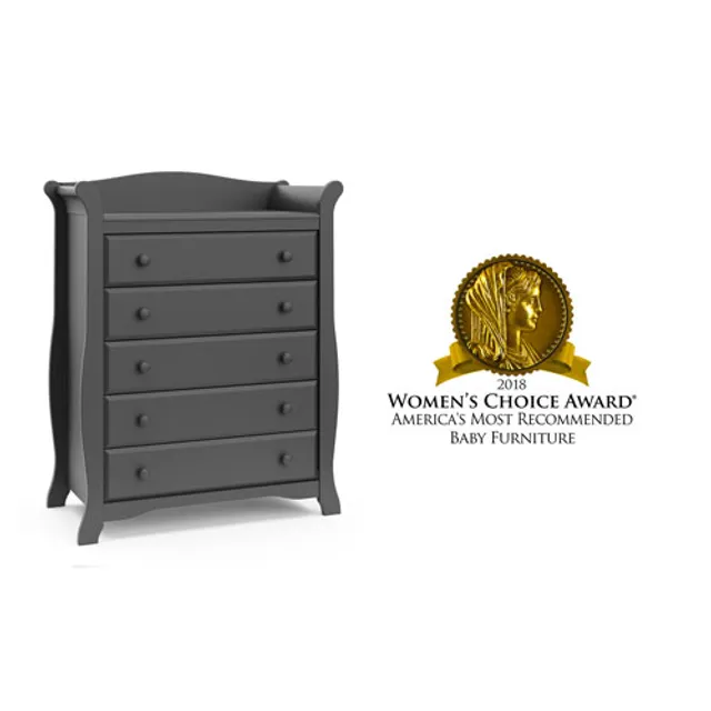Storkcraft Kenton 5 Drawer Nursery Dresser Grey Coquitlam Centre
