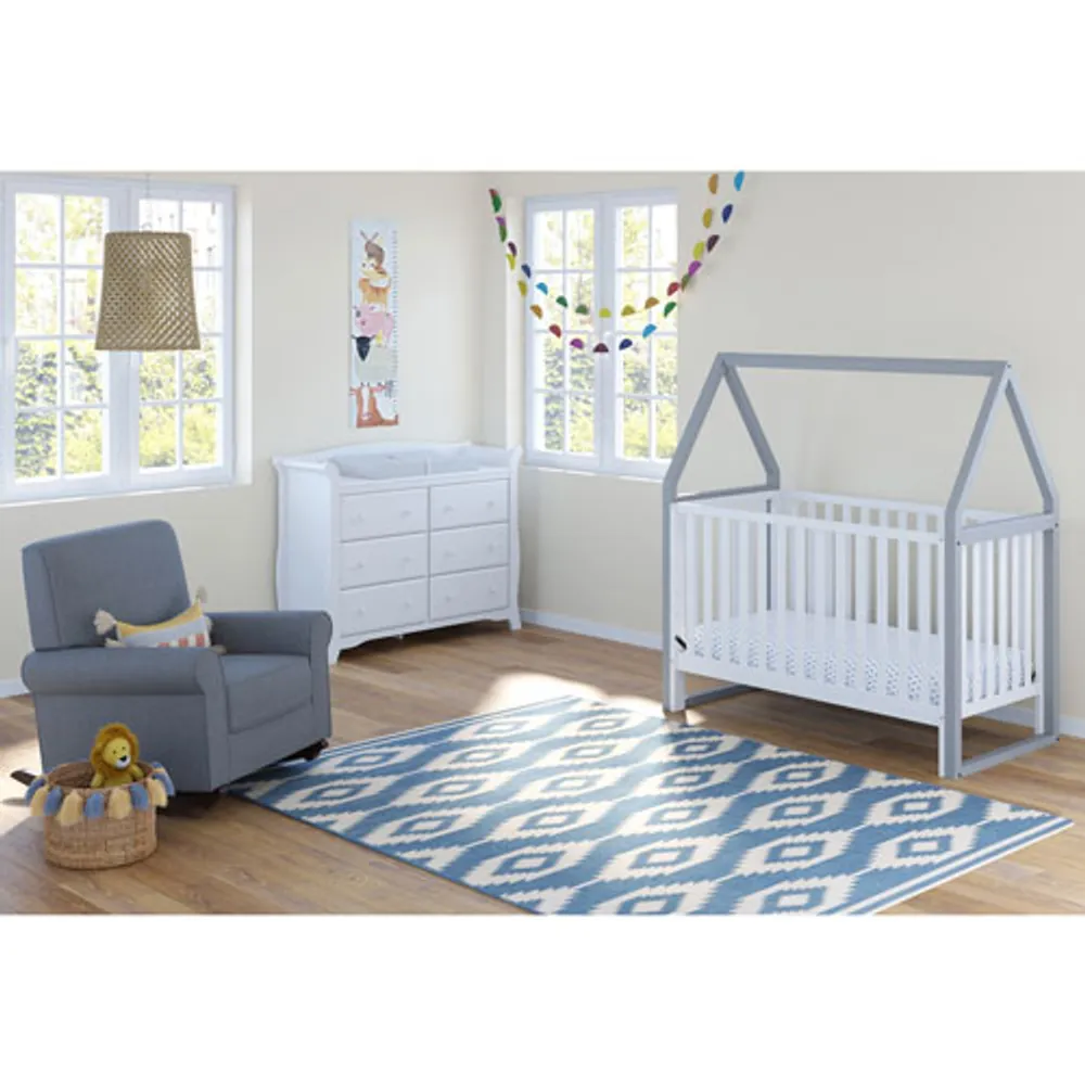 Storkcraft avalon 6 drawer dresser white cheap