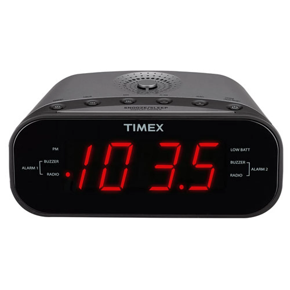 Timex Clock Radio - Gunmetal | Hillcrest Mall Timex Clock Radio - Gunmetal | Hillcrest Mall