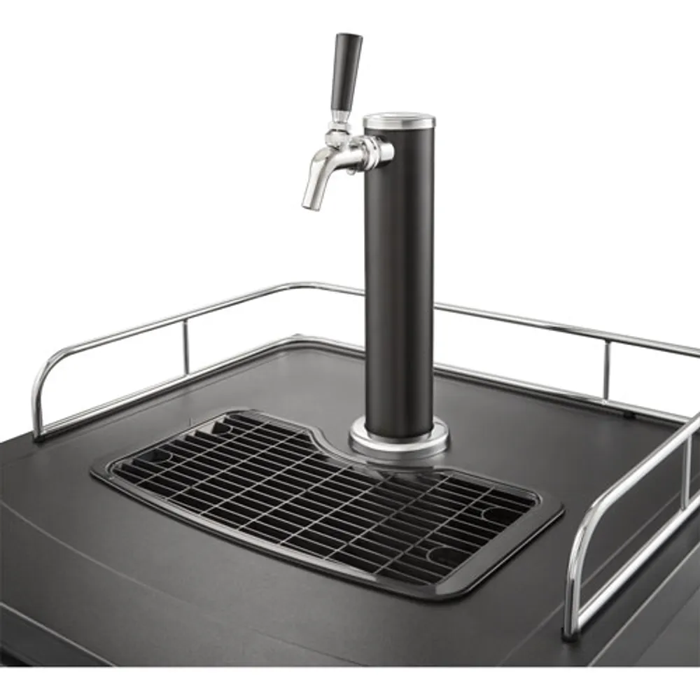 Insignia 1 Tap Kegerator NS BK1TSS6 Silver Black Only at