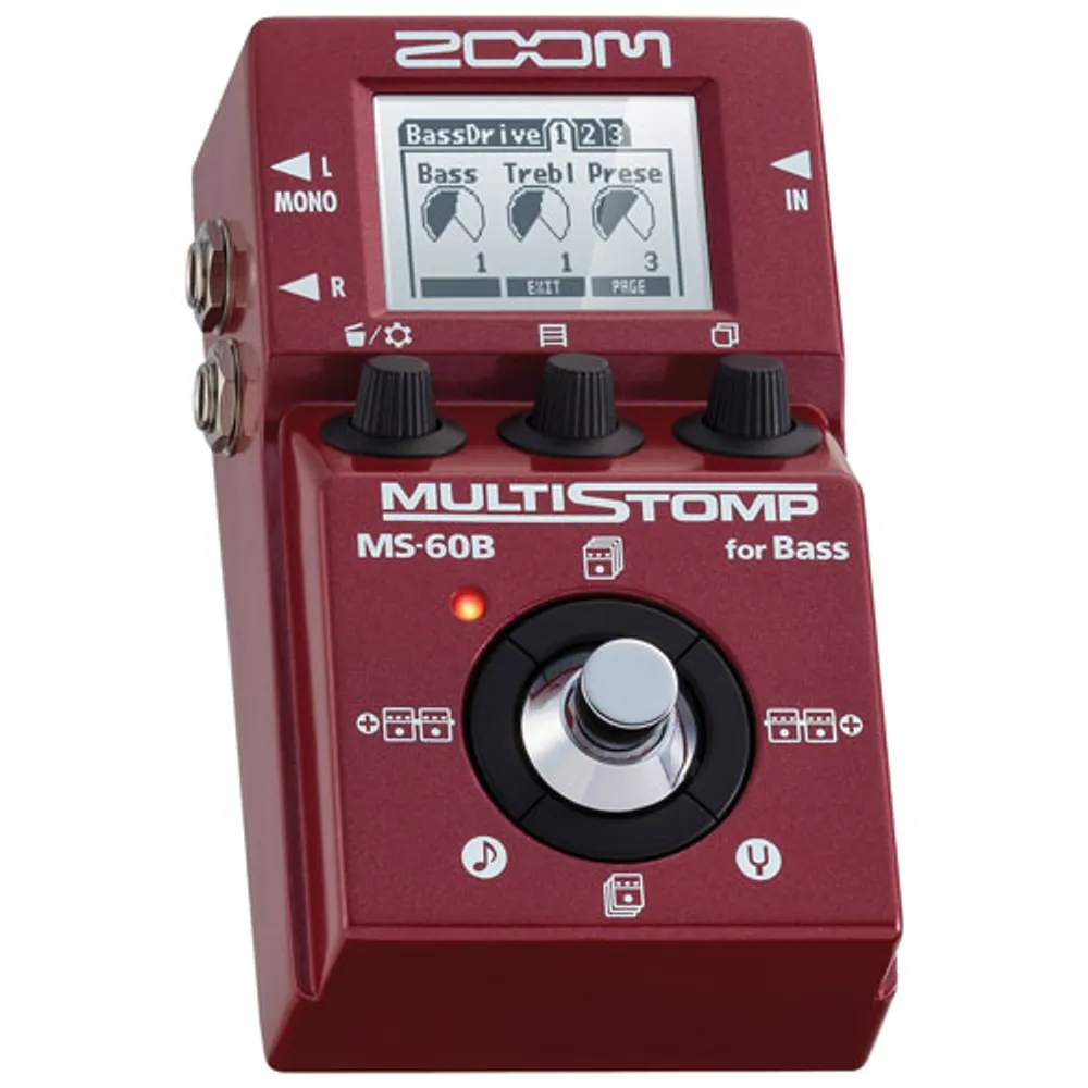 Zoom MS-60B MultiStomp Bass Pedal | Galeries de la Capitale