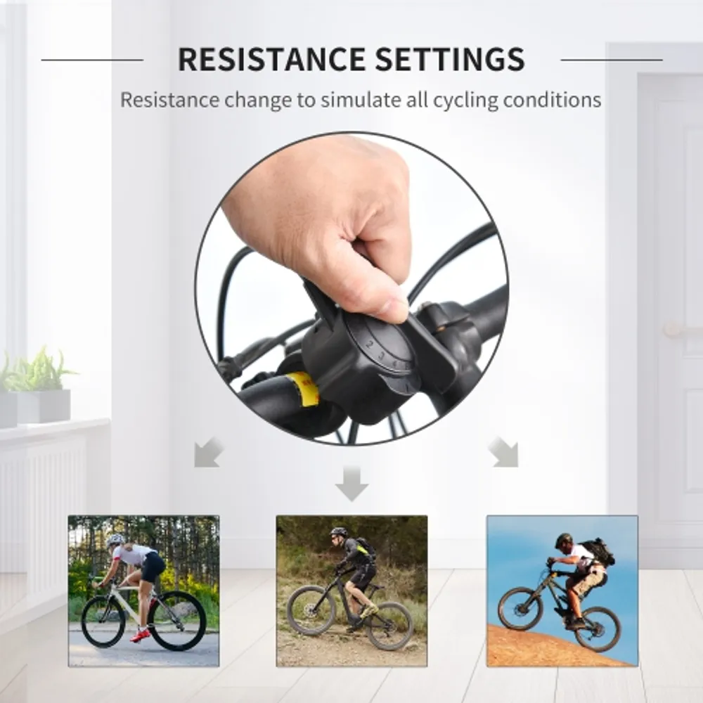 Soozier Bike Trainer Magnetic Bicycle Stand Indoor Exerciser w