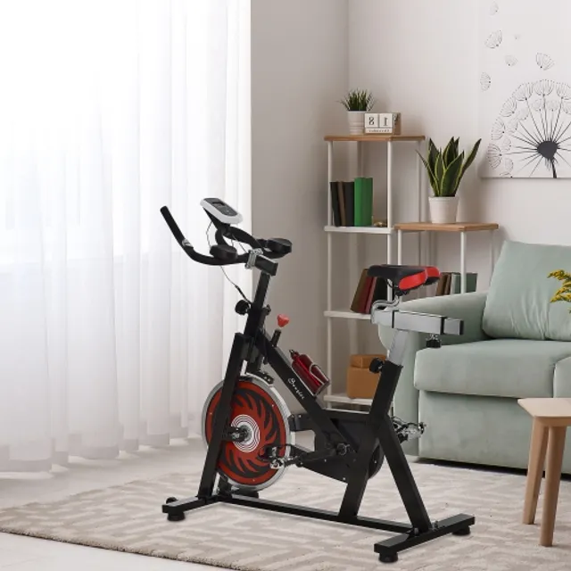 Soozier Indoor Exercise Bike Stationary Bike Upright Cycling