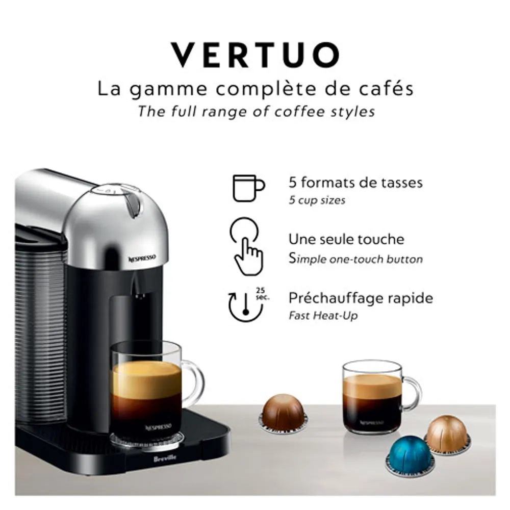 Nespresso Vertuo Coffee Espresso Machine by Breville with