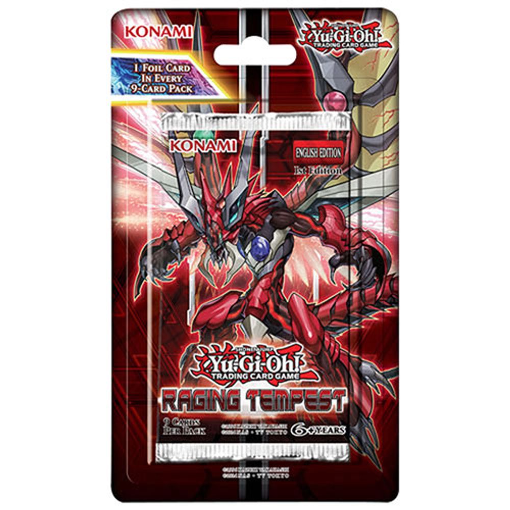 KONAMI YuGiOh Trading Card Game Raging Tempest Blister Pack