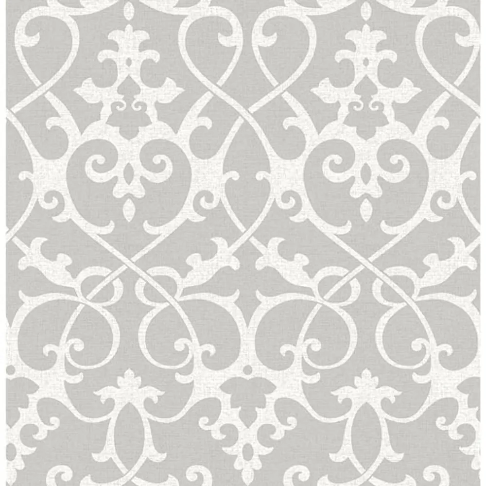 A Street Prints Symetrie Ironwork Wallpaper Axiom Grey