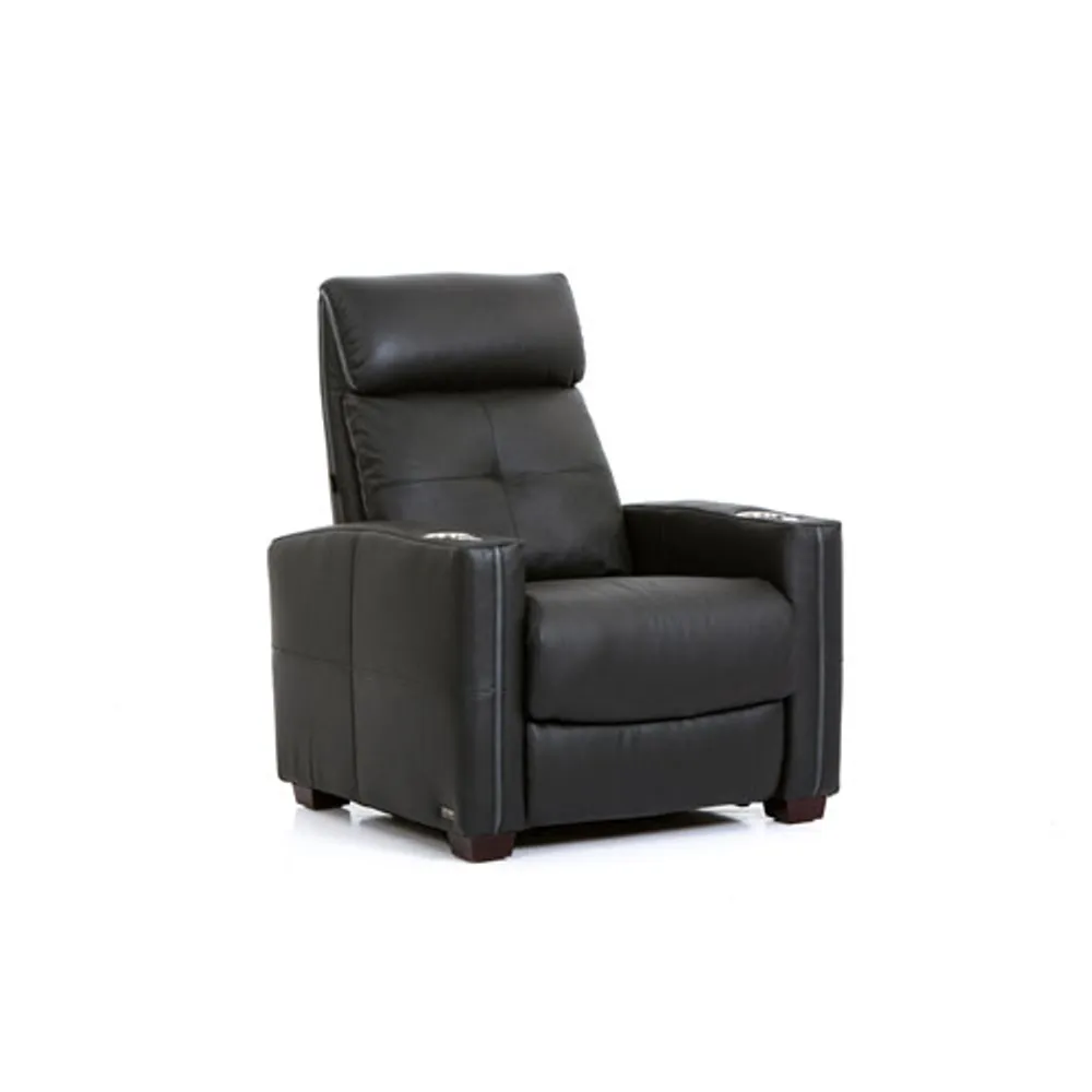 Octane Seating Cloud XS850 Leather Recliner Black Coquitlam Centre
