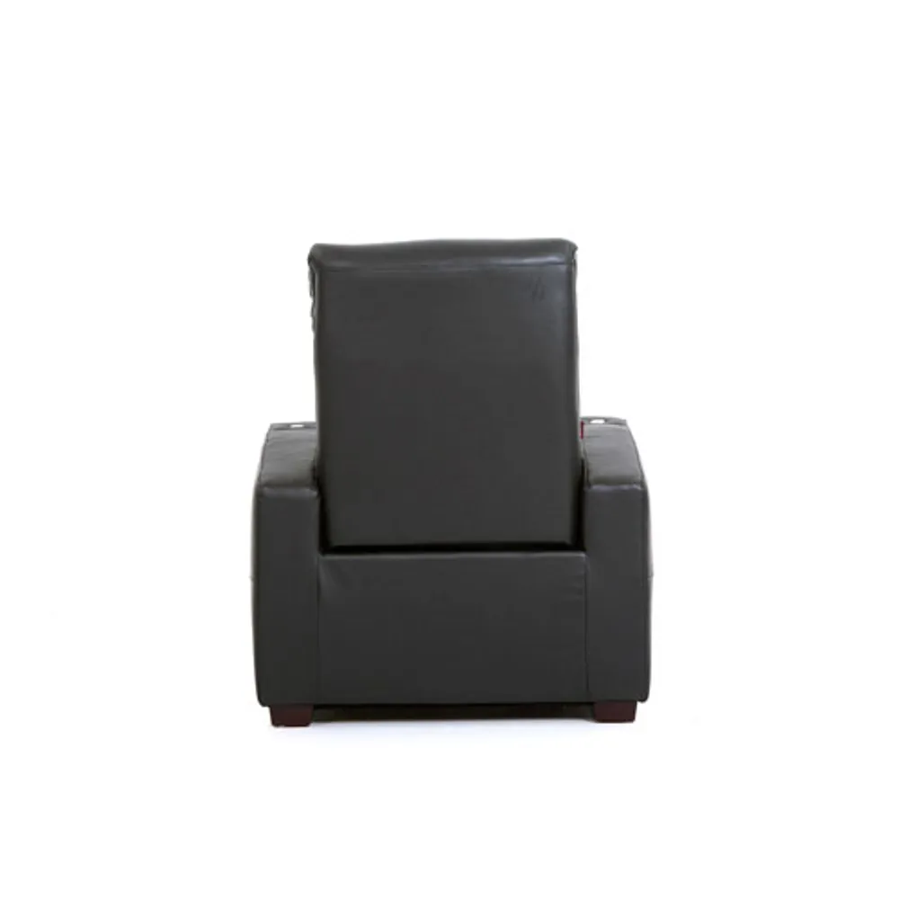 Octane Seating Cloud XS850 Leather Recliner Black Coquitlam Centre