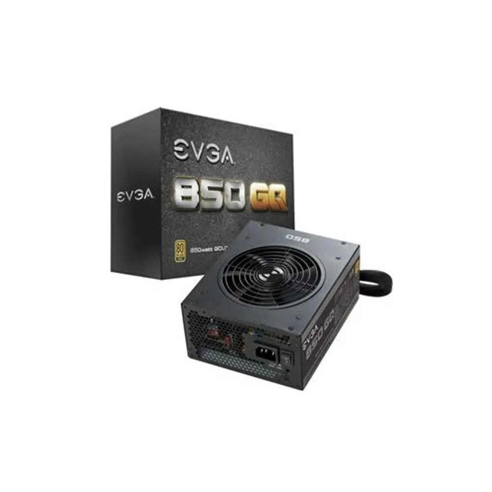 EVGA 850 GQ, 80+ GOLD 850W, SEMI MODULAR, EVGA ECO MODE, 5 YEAR