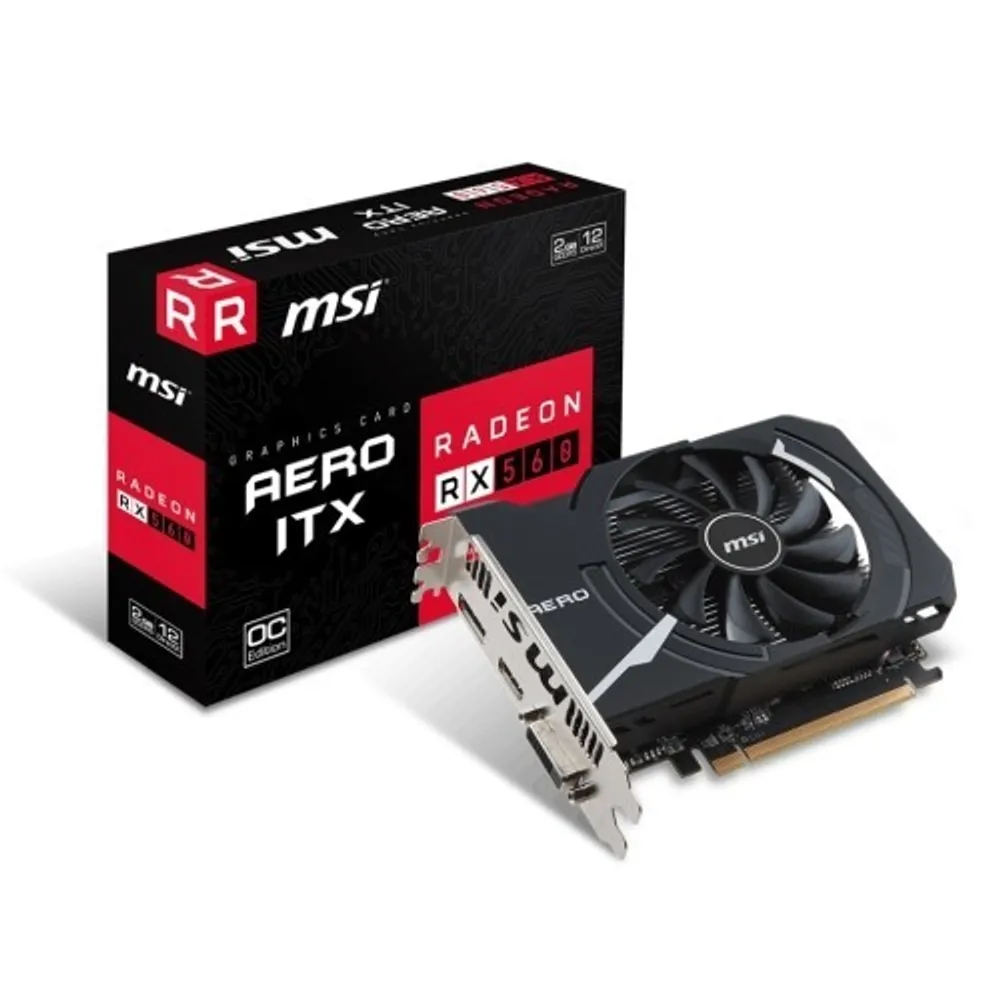 MSI Radeon RX560 2GB GDDR5 R560AI2C PCI Express (RX 560 AERO ITX 2G OC)