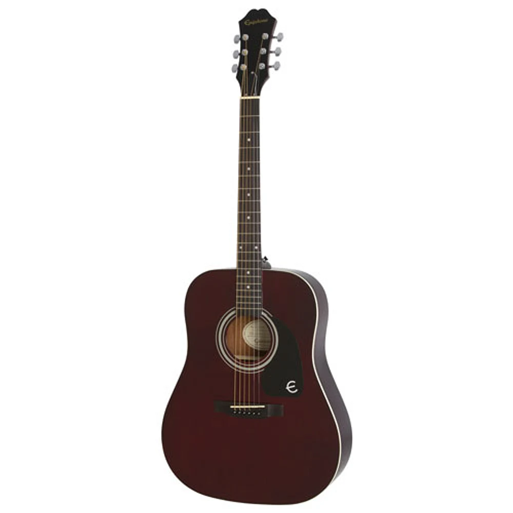 Epiphone FT-100 Acoustic Guitar (EAFTWRCH3) - Wine Red - Only at