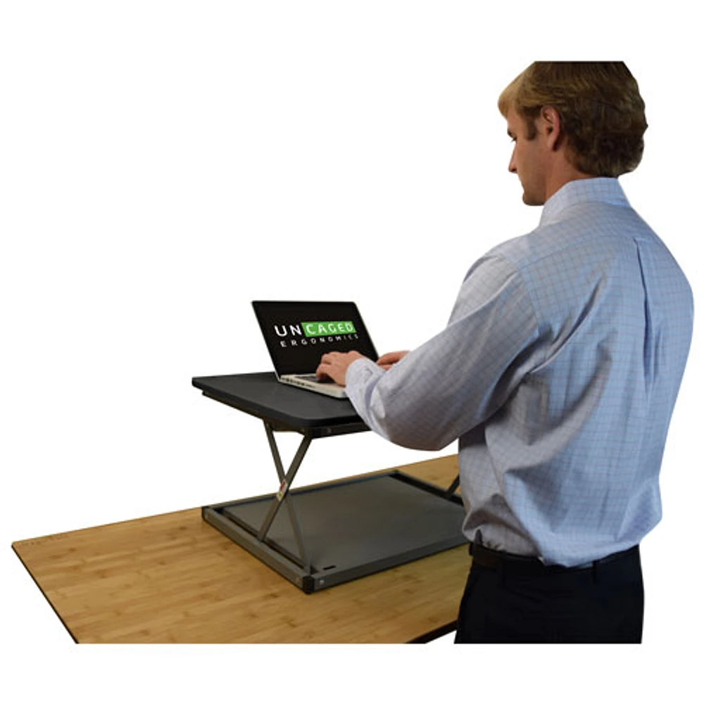 Uncaged Ergonomics CHANGEdesk Mini Standing Desk Conversion Black