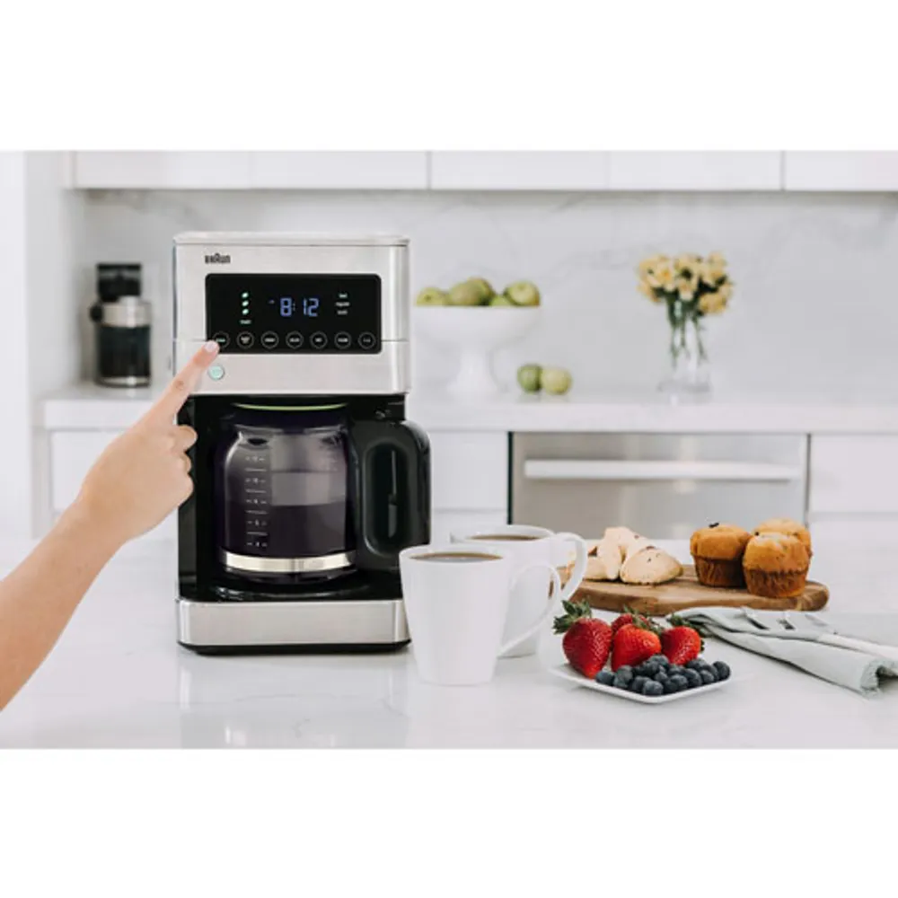 Braun s BrewSense Coffee Maker 12 Cup Stainless Steel