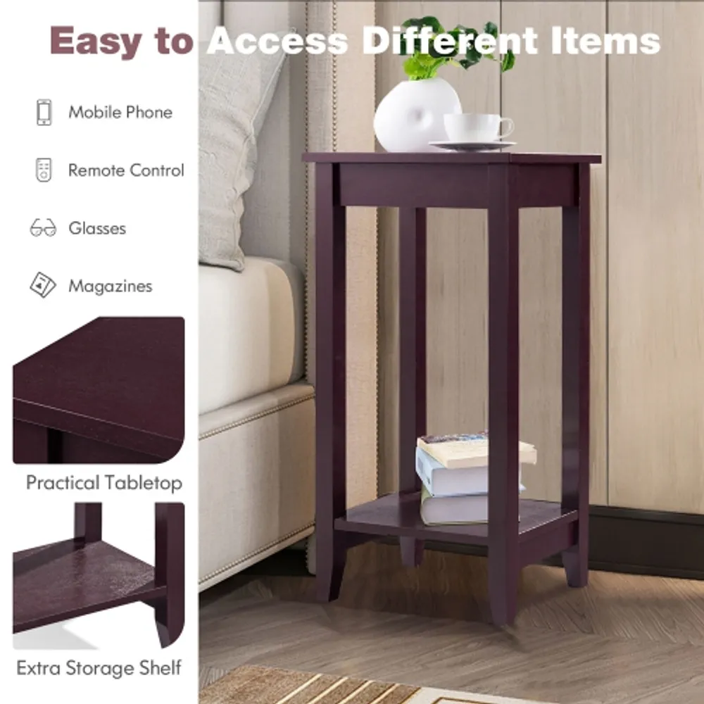 Extra tall end table discount