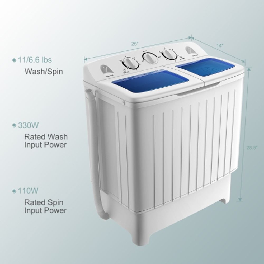 Gymax compact mini twin tub clearance