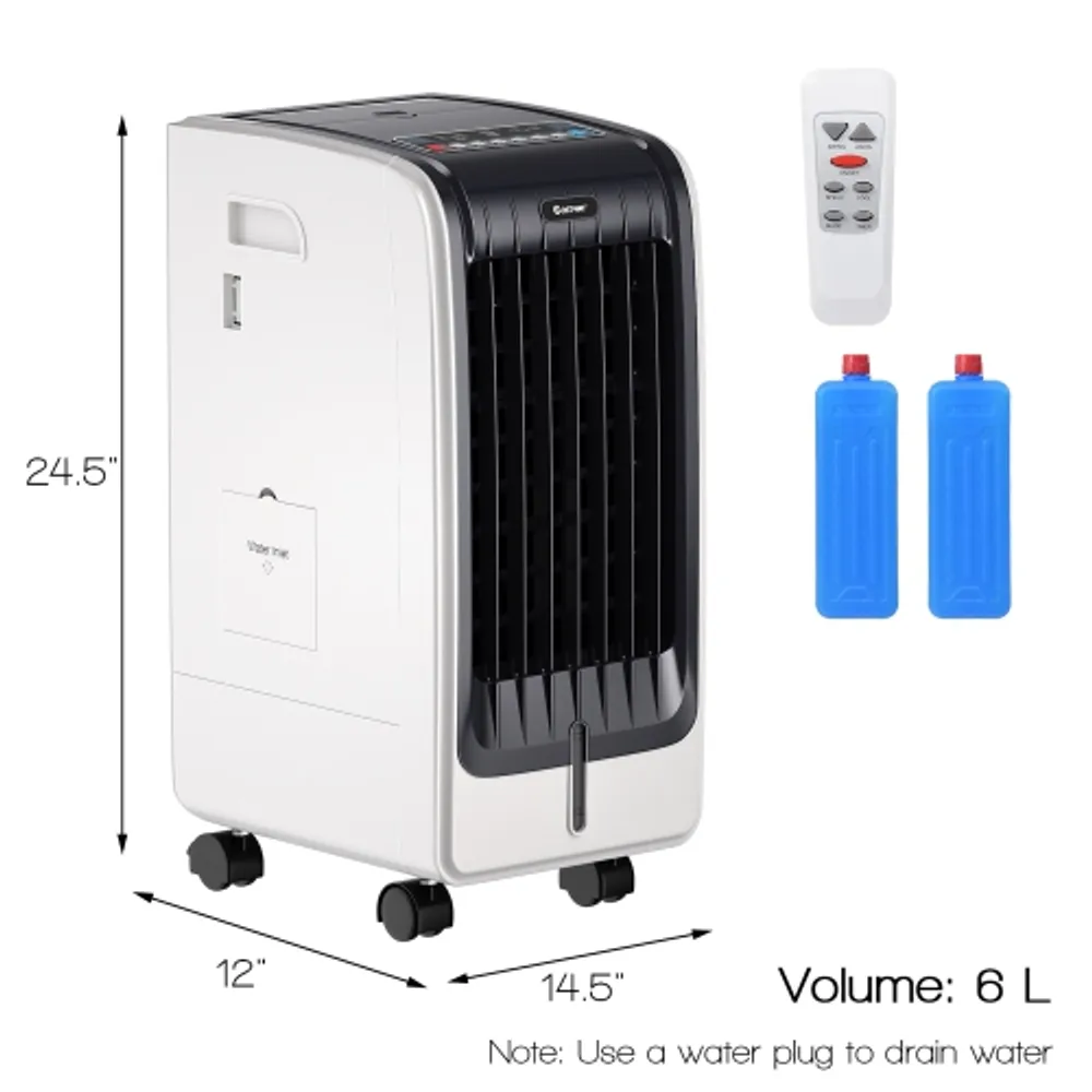 Portable cooling touch pad remote evaporative fan conditioner sales