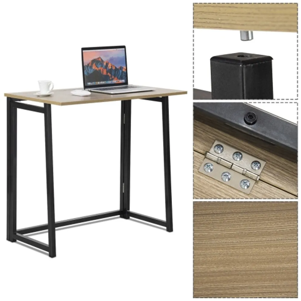 Gymax folding computer sales desk