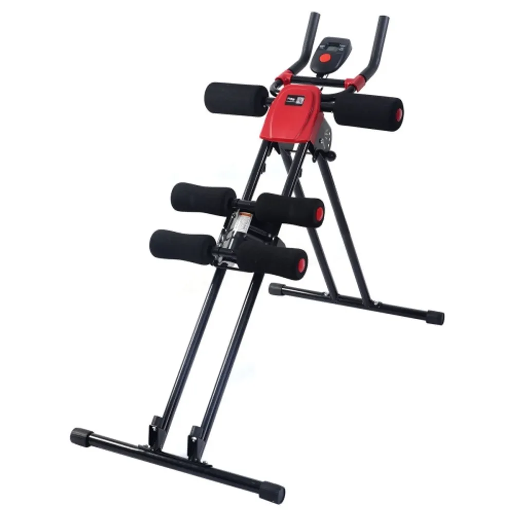 Ab cruncher with clearance counter