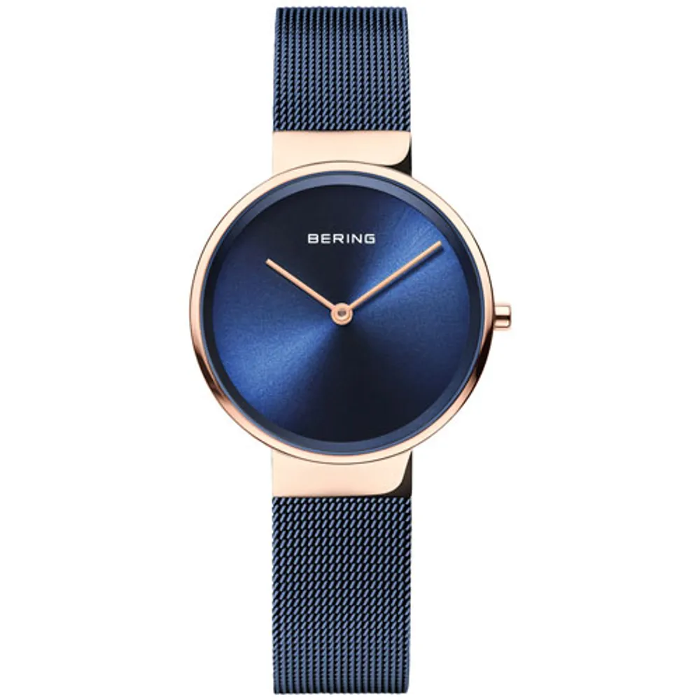 Bering rose gold watch best sale