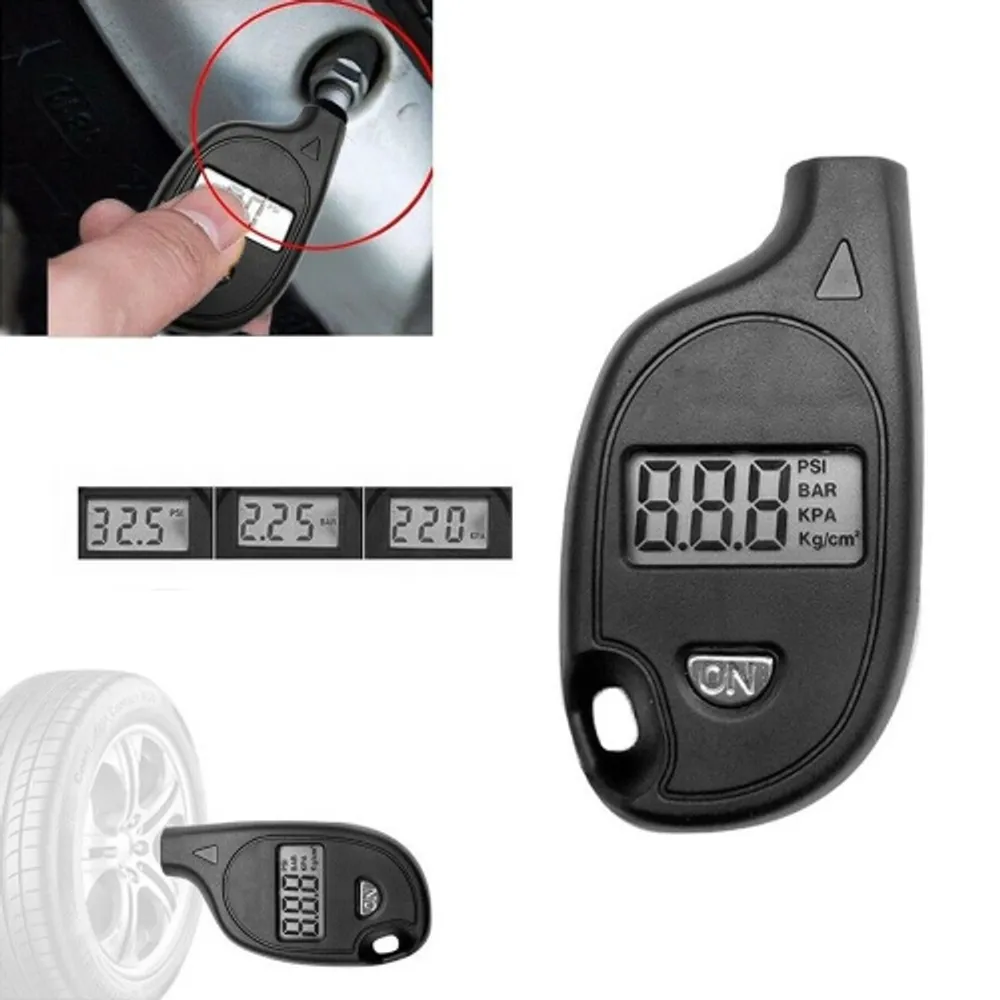 AxGear Portable Tire Pressure Guage Digital Air Checker Car Bike