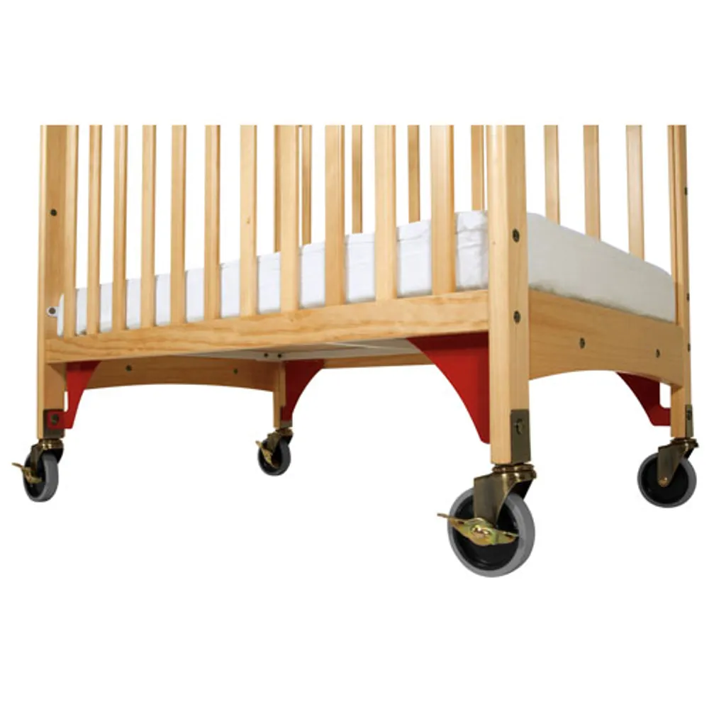Child Craft Safe Haven Solid Wood Portable Crib Natural