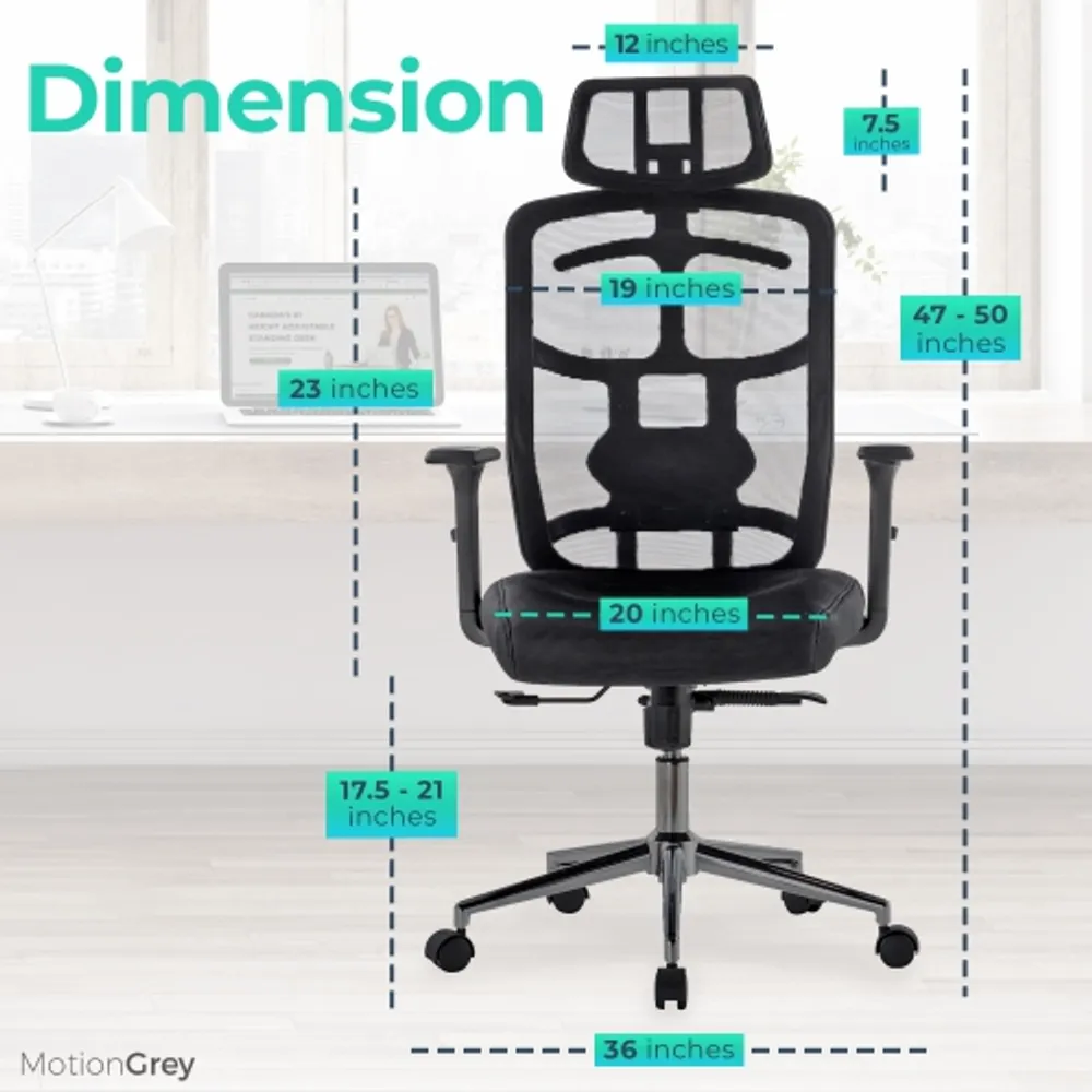 Motiongrey ergonomic task executive on sale desk office gaming chair