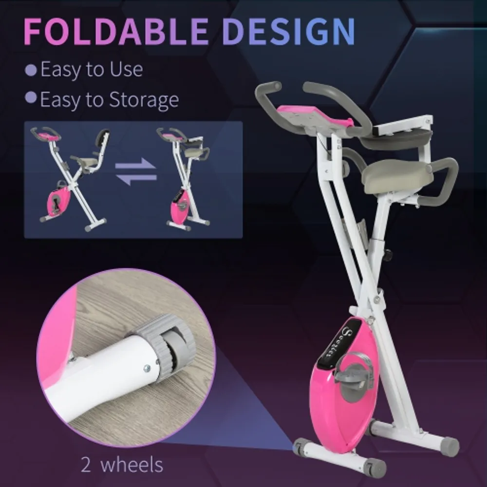 Soozier foldable online exercise bike