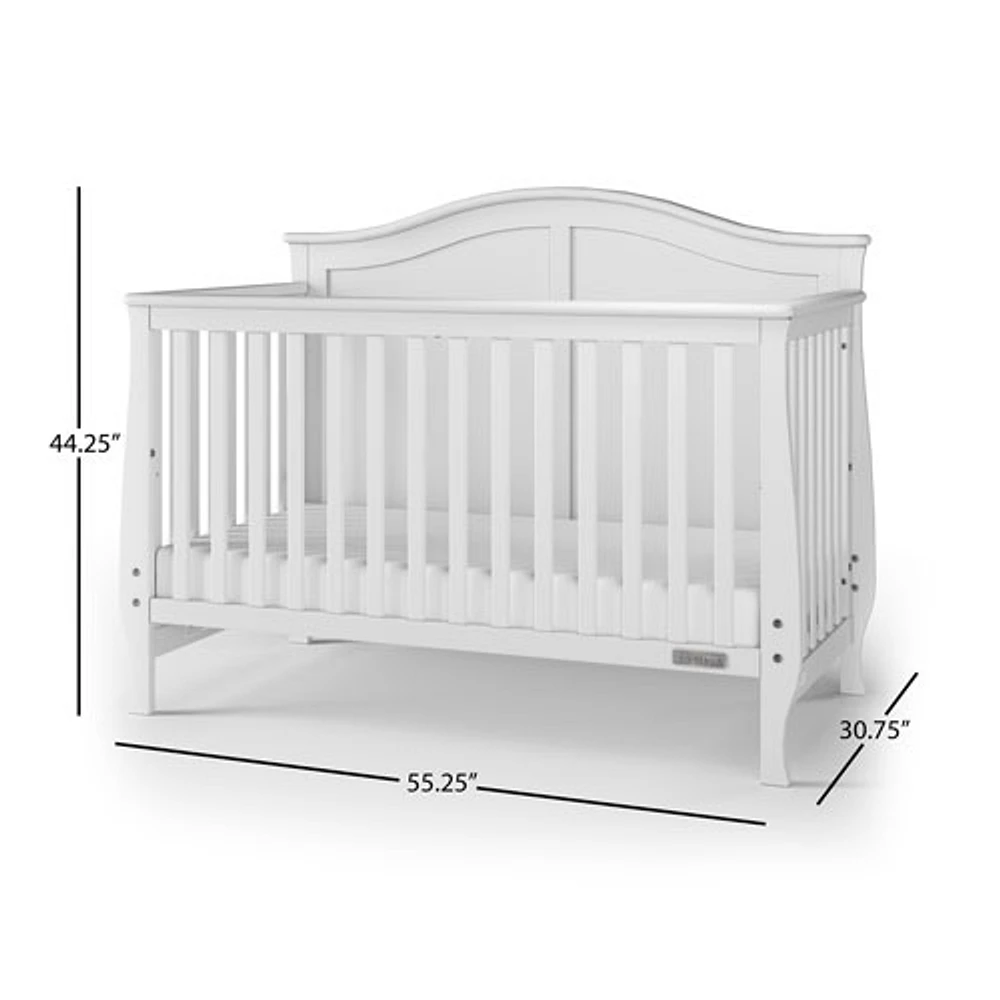 Child Craft Camden 4 in 1 Convertible Crib White Scarborough