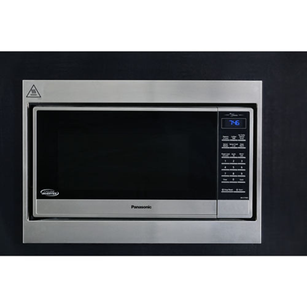 Panasonic microwave built deals in trim kit