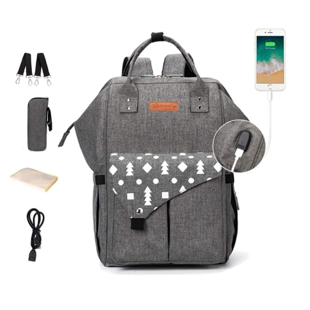 Nappy hotsell bag grey