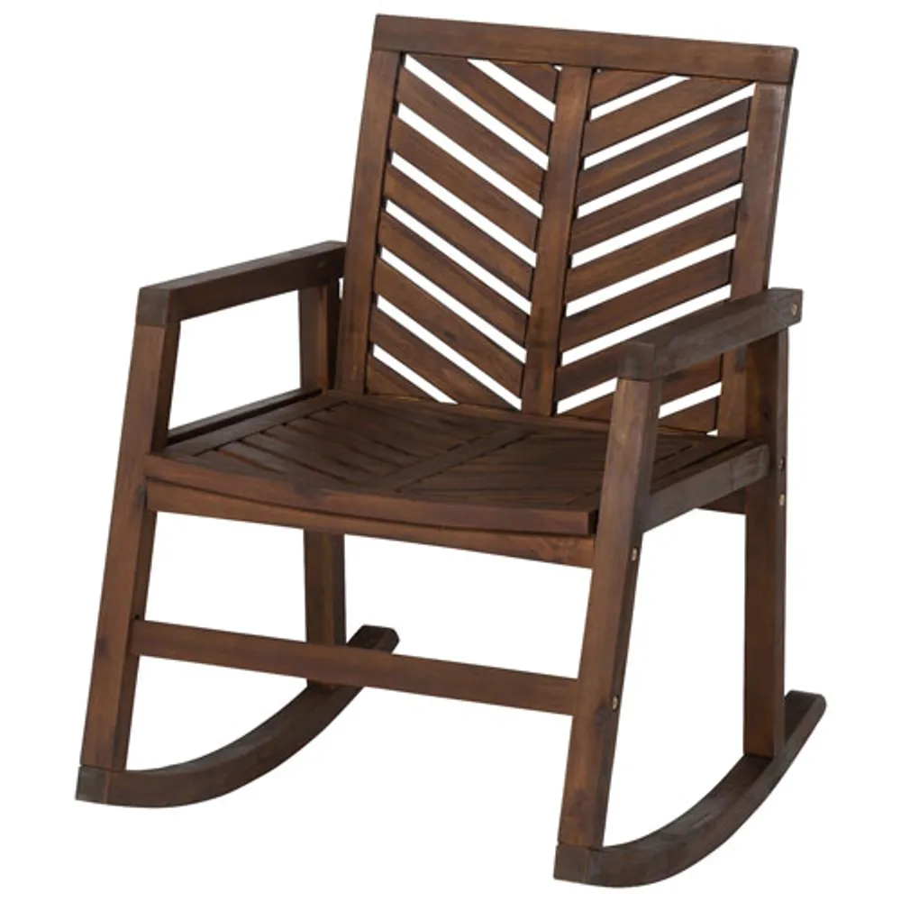 Dark brown deals rocking chair