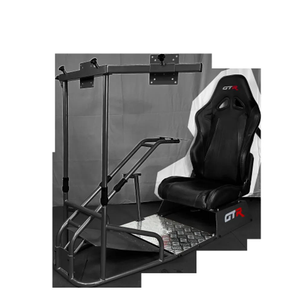 GTR Simulator GTSF Model with Real Racing Seat Black Simulator