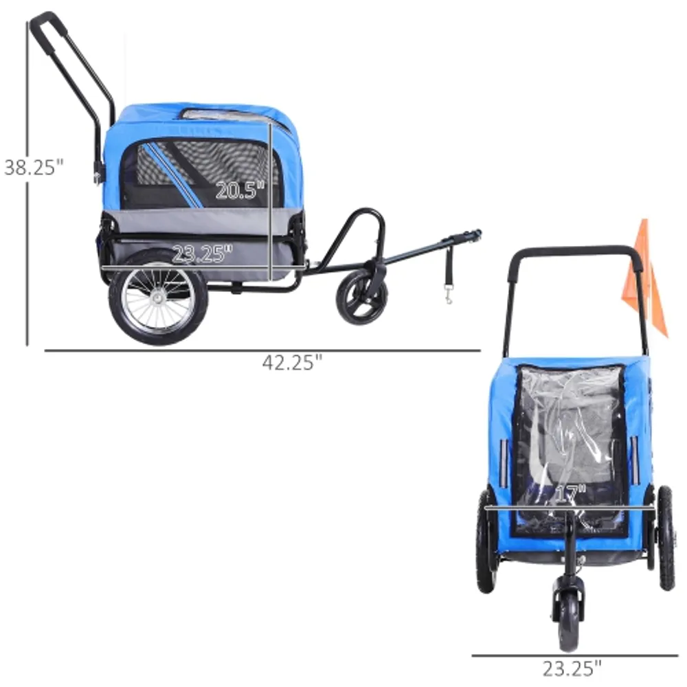 Aosom dog online bike trailer