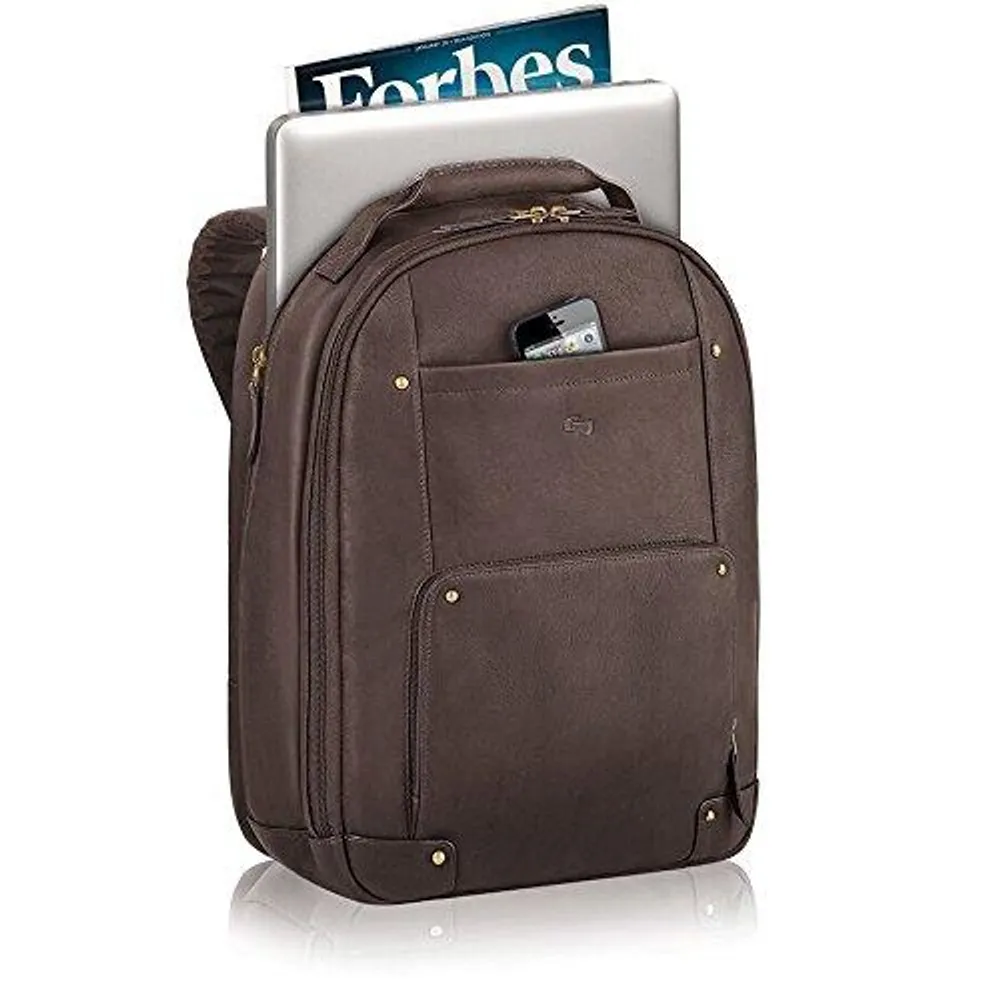 Solo leather backpack deals